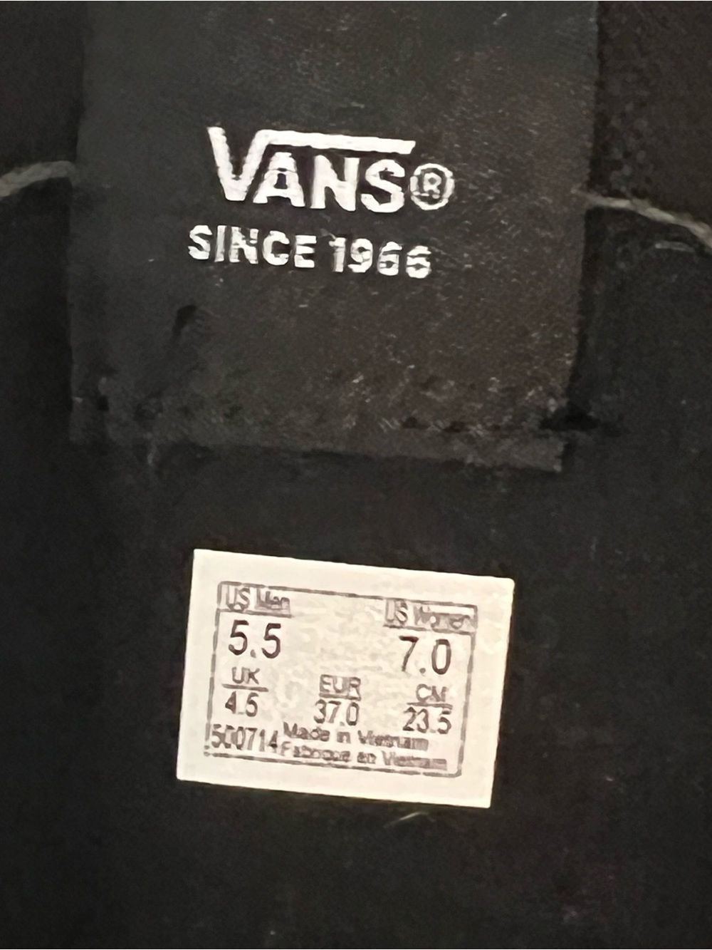 Vans Black Floral High-Top Sneakers - Picture 6 of 7